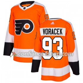 Adidas Maillot de Hockey Philadelphia Flyers Jakub Voracek 93 2017-2018 Orange Authentic - Homme